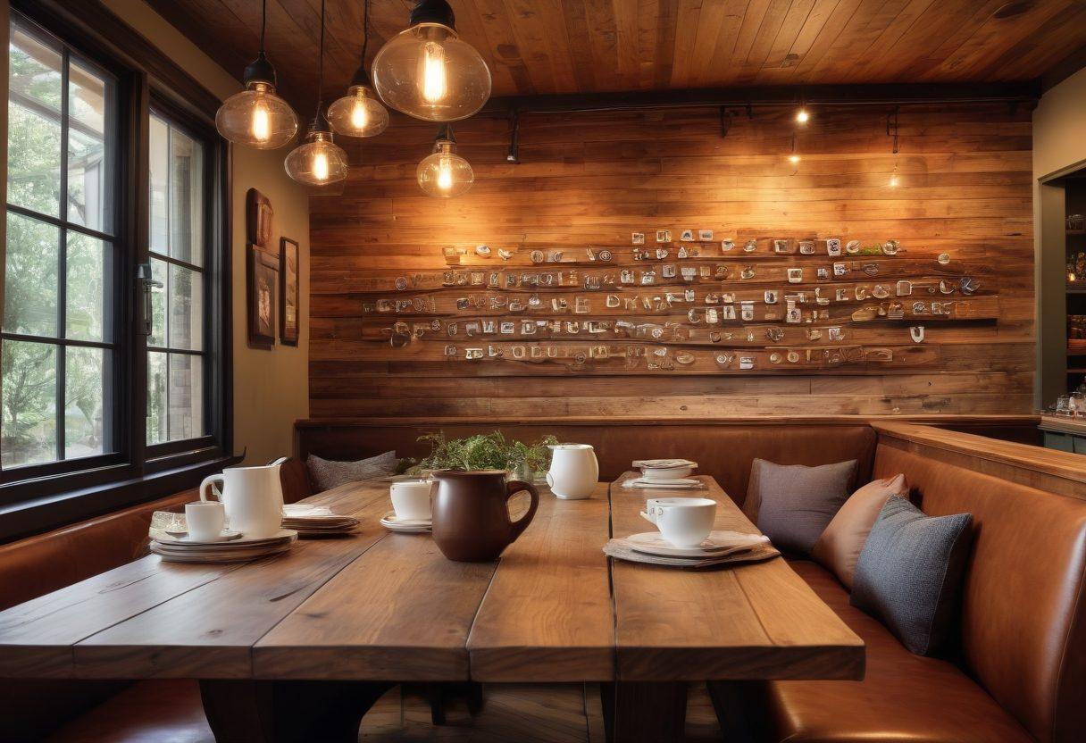 A heartwarming scene depicting diverse individuals sharing meaningful quotes in a cozy coffee shop, symbolizing the connection between relationships and insurance services. Include elements like dialogue bubbles with inspirational quotes, coffee cups, and a backdrop of comforting decor. The overall ambiance should radiate warmth and safety, emphasizing the theme of care and support. super-realistic. warm colors. inviting atmosphere.